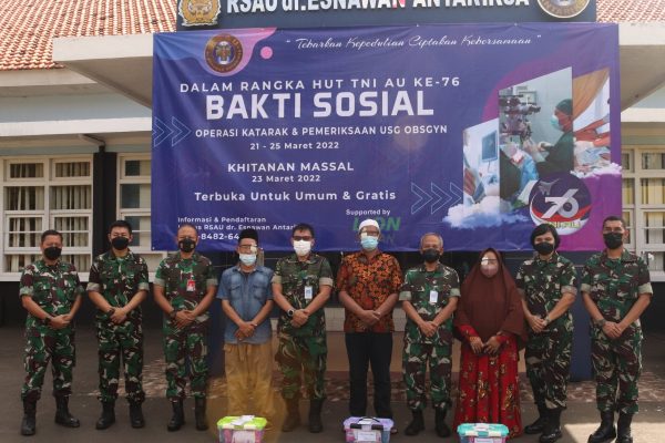 Tebarkan Kebaikan Ciptakan Kebersamaan' BAKTI SOSIAL HUT TNI AU KE-76